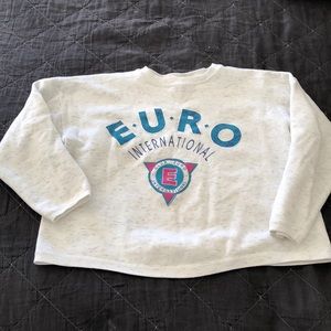 Vintage boxy crop sweatshirt